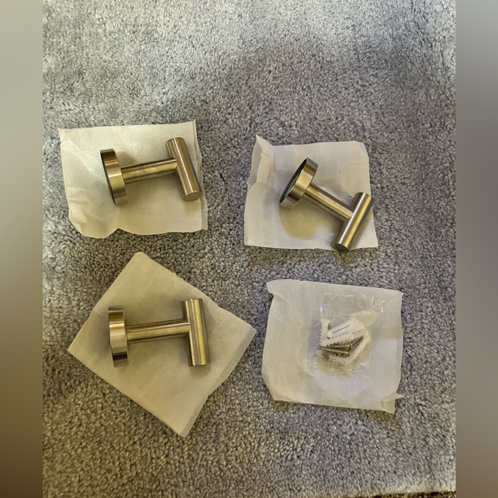 Near moon Towel/robe hooks qty 3.  NWOT